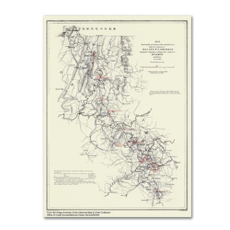 Lantern Press 'Map 15' Canvas Art,35x47